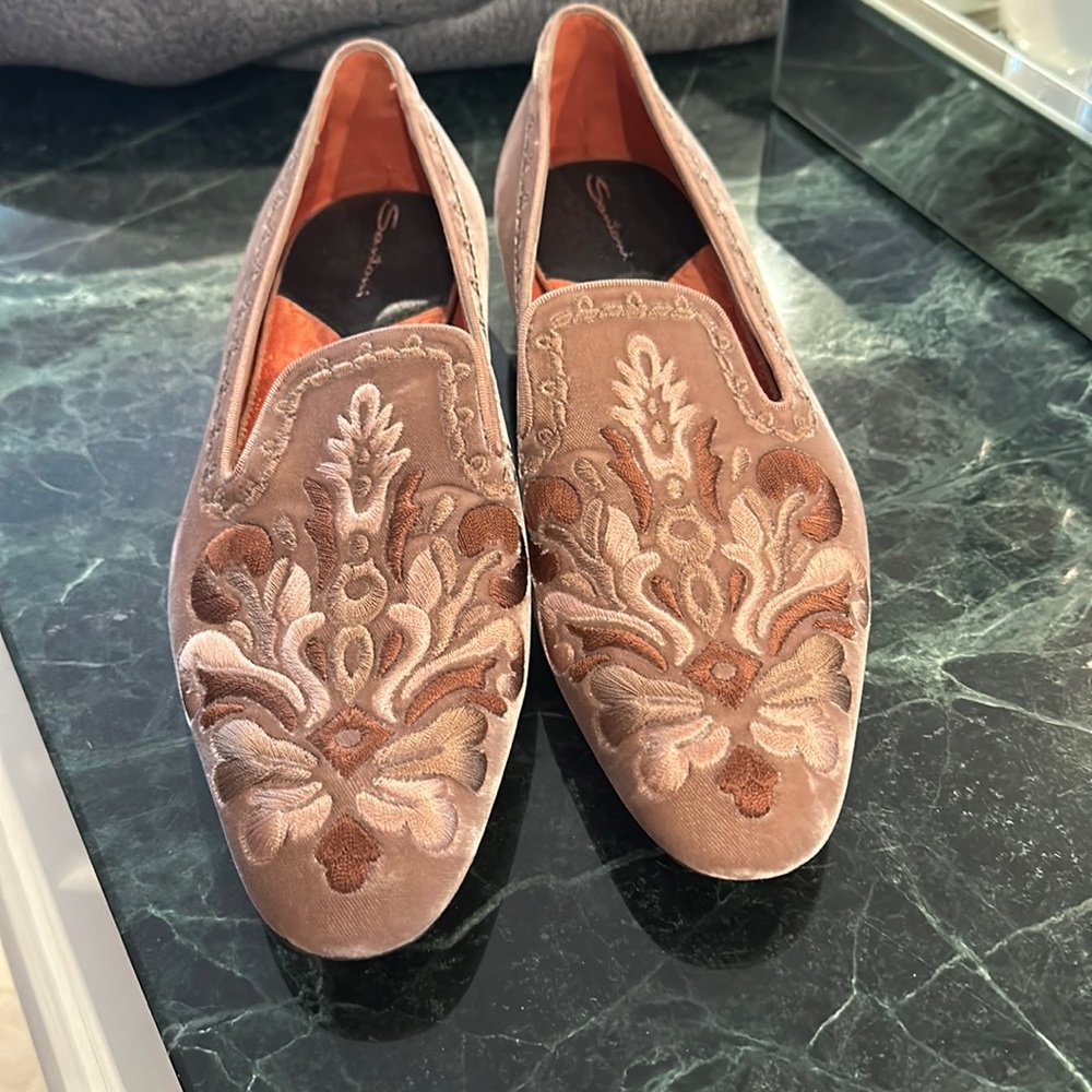 Velvet NWOT Santoni loafers